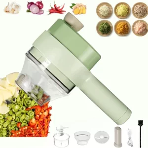 4 in 1 Handheld Electric Vegetable Cutter Set/ Mini Food Electric Chopper
