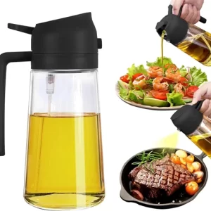 Glass Oil Sprayer and Dispenser Bottle