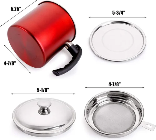 Oil Strainer Filter Cooking Oil Storage