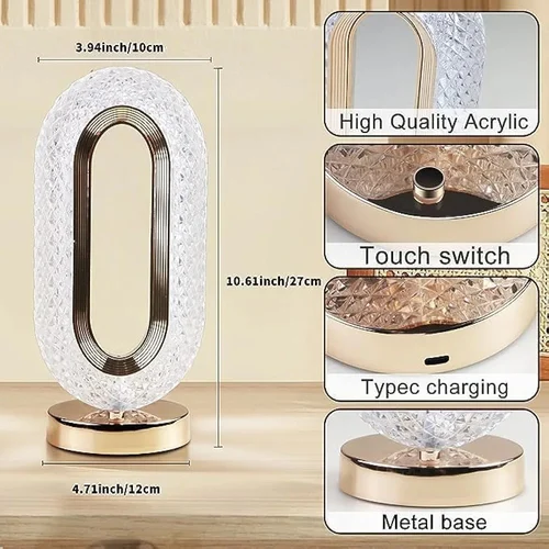 LED Crystal table lamp